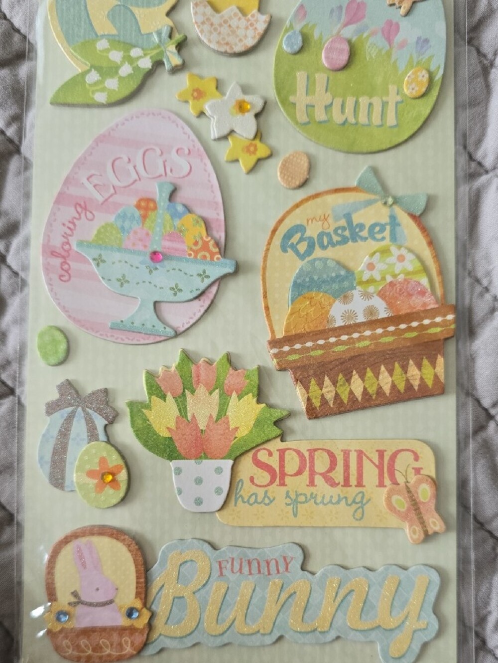K&Company New Scrabooking Pastel Easter Sticker Pack - Picture 3 of 4